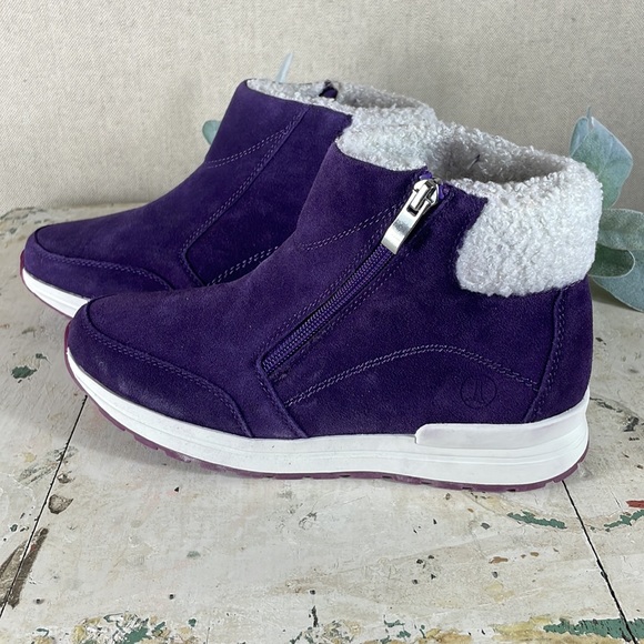 Lands End > Purple Ankle Booties 6.5 - Picture 3 of 11